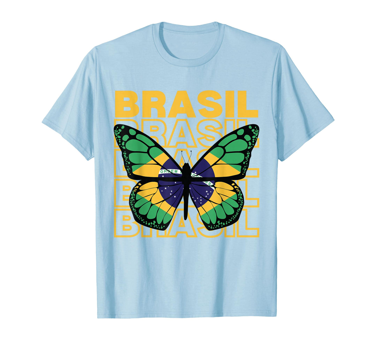 Brazil Butterfly, Brazilian Woman, Brazilian Girl, Brasil T-Shirt