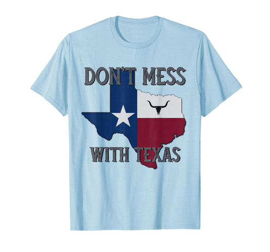 Texas Don't Mess with Vintage Texas Longhorn Lone Star State T-Shirt