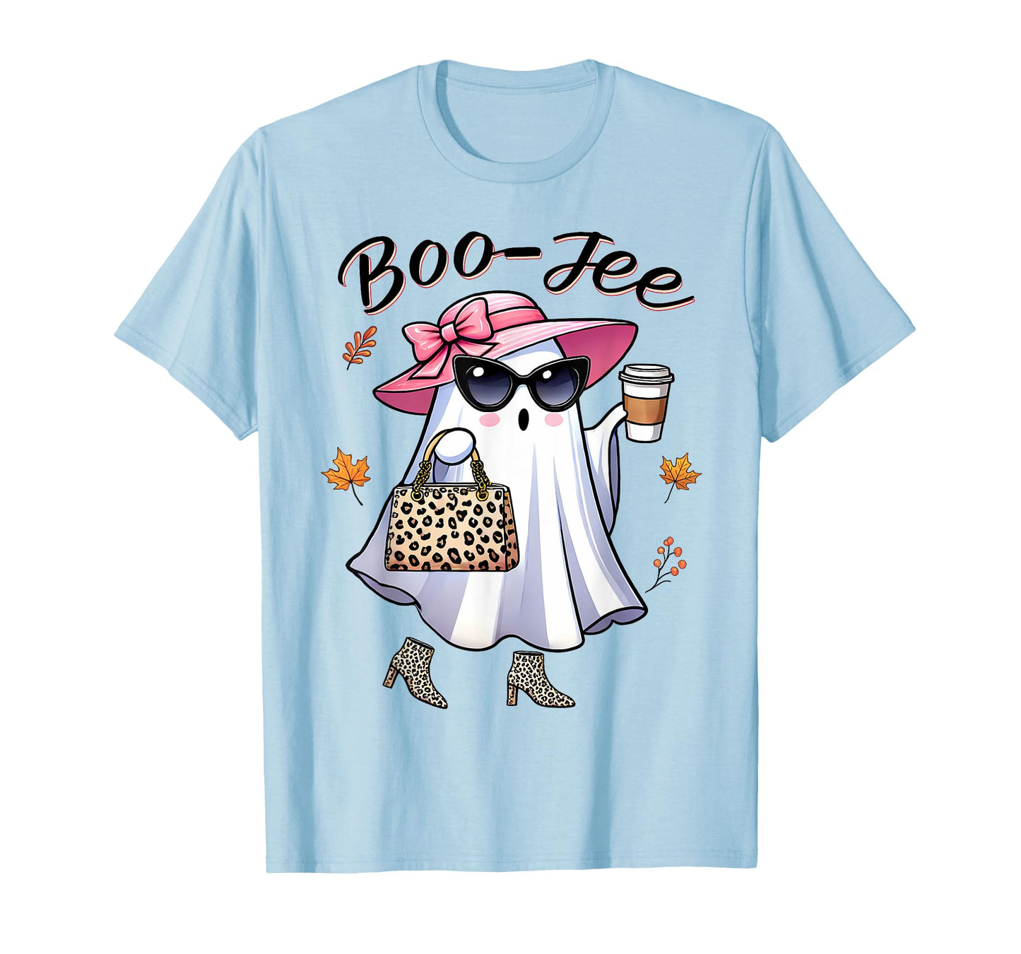 Cute Funny Boo-Jee Ghost Halloween Boujee Women Girls T-Shirt