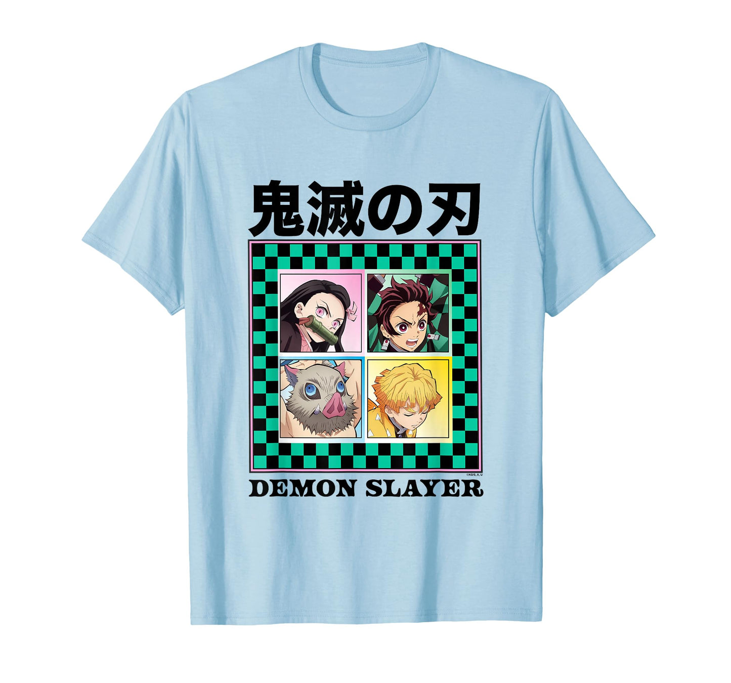 Demon Slayer: Kimetsu no Yaiba Tanjiro Nezuko Zenitsu Faces T-Shirt