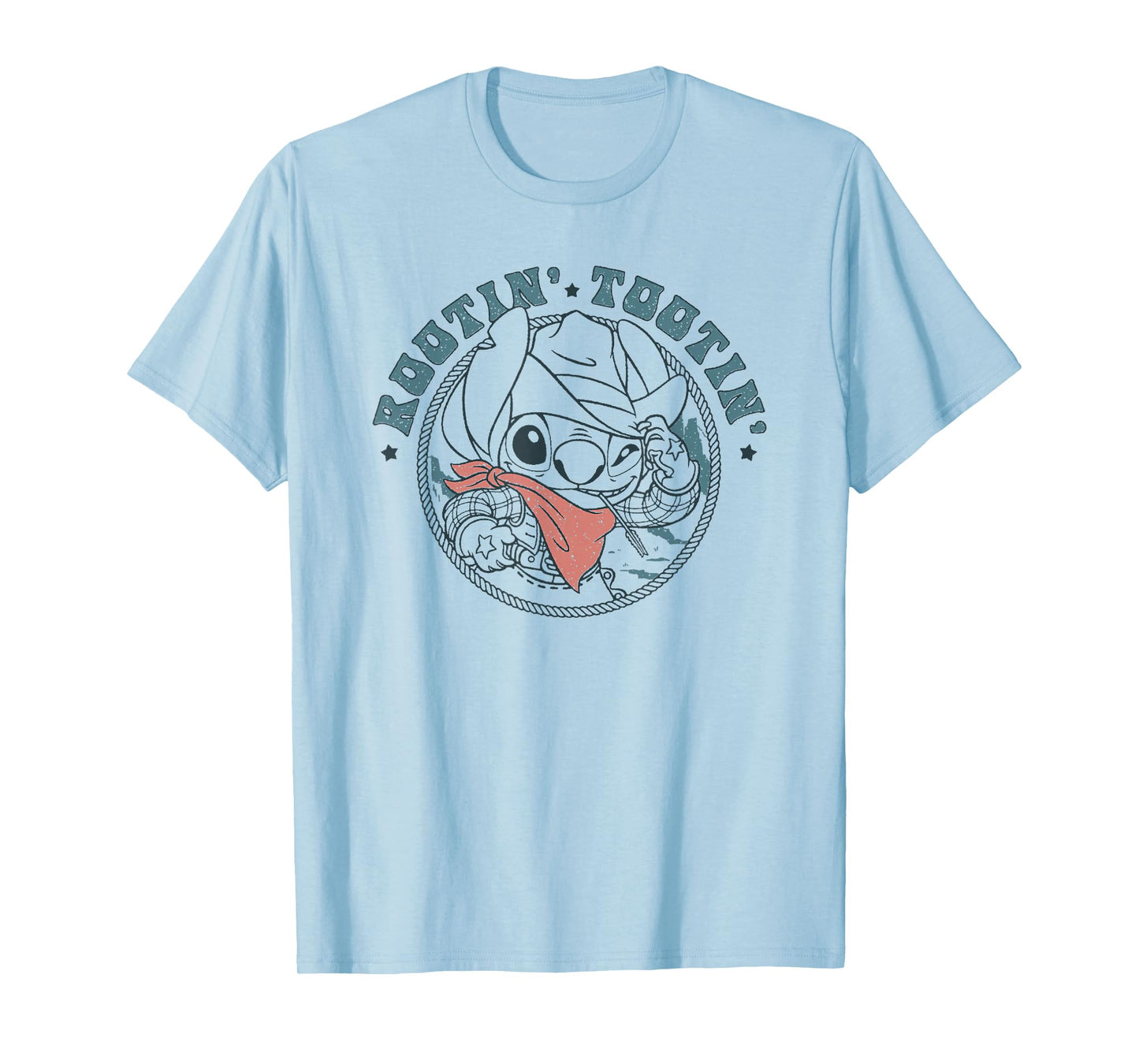 Disney Lilo & Stitch Rootin' Tootin' Cowboy Stitch Vintage T-Shirt
