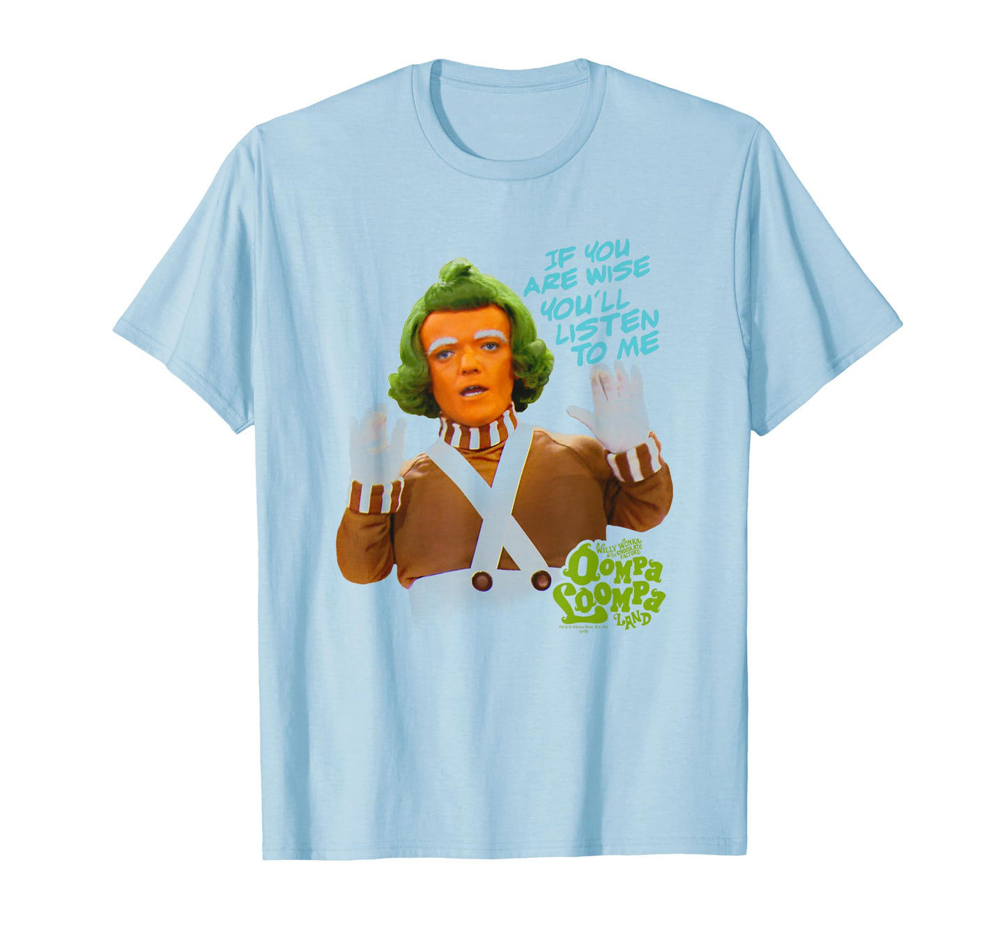 Willy Wonka Oompa Loompa Listen T-Shirt Small