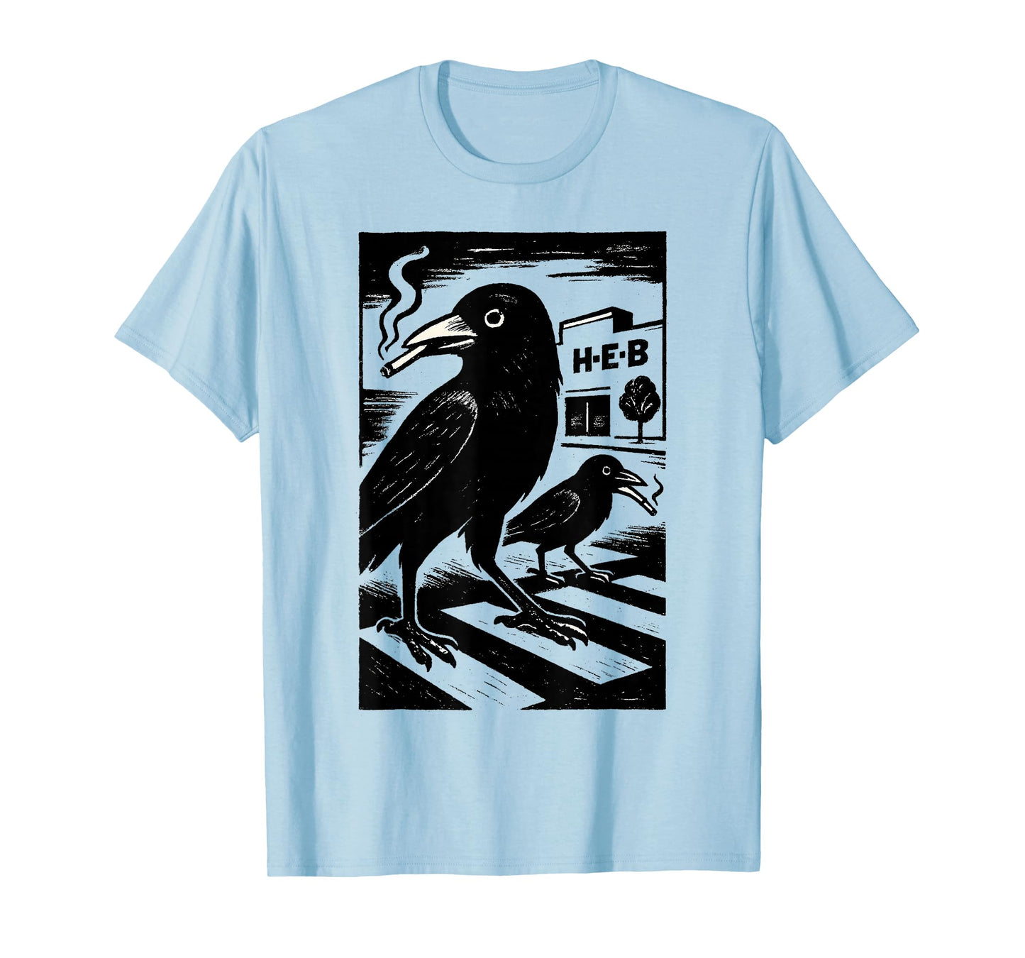 Smoking Grackle Bird T-Shirt