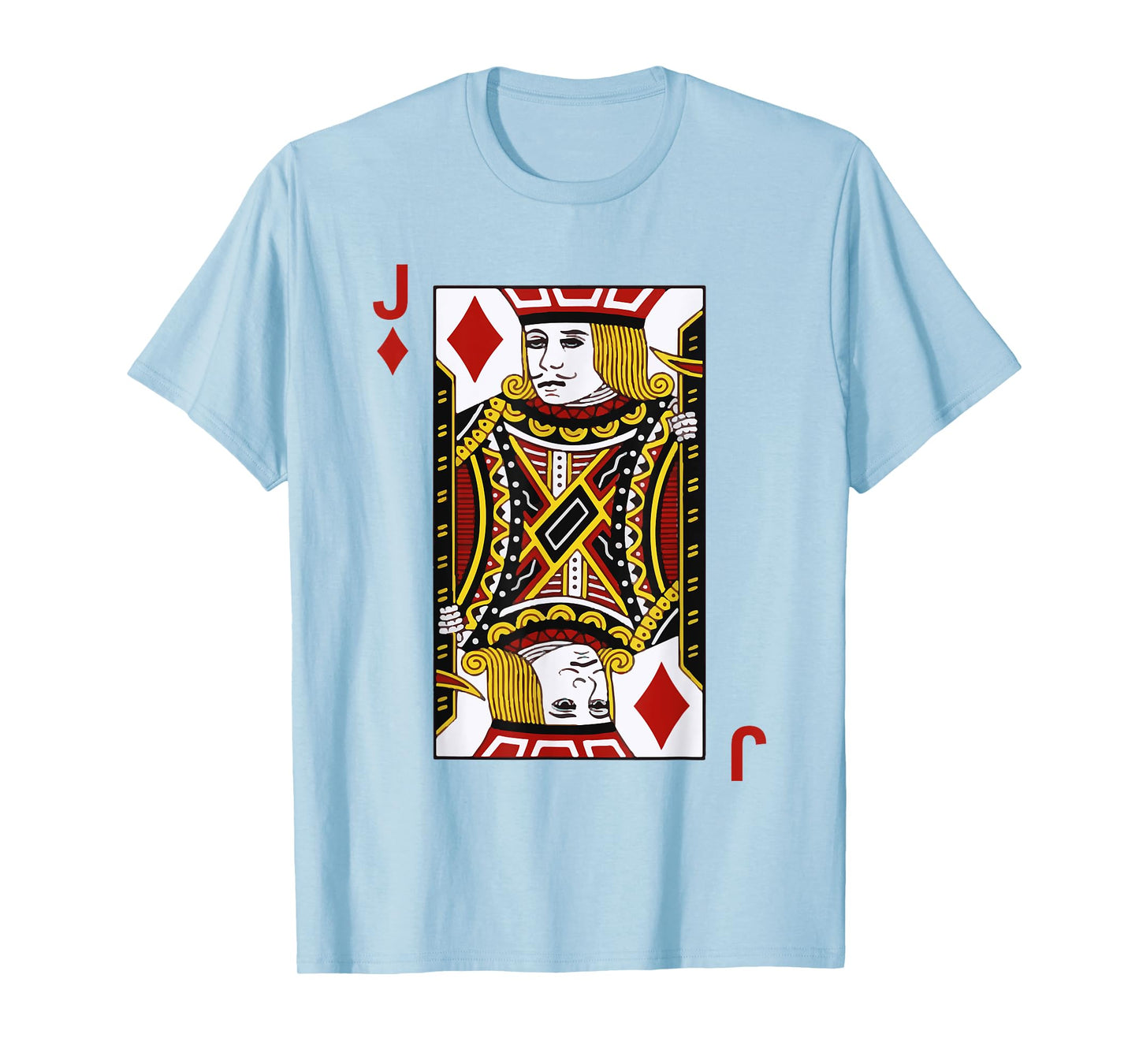 Jack of Diamond Tshirt Blackjack Cards Poker 21 J Tee shirt T-Shirt