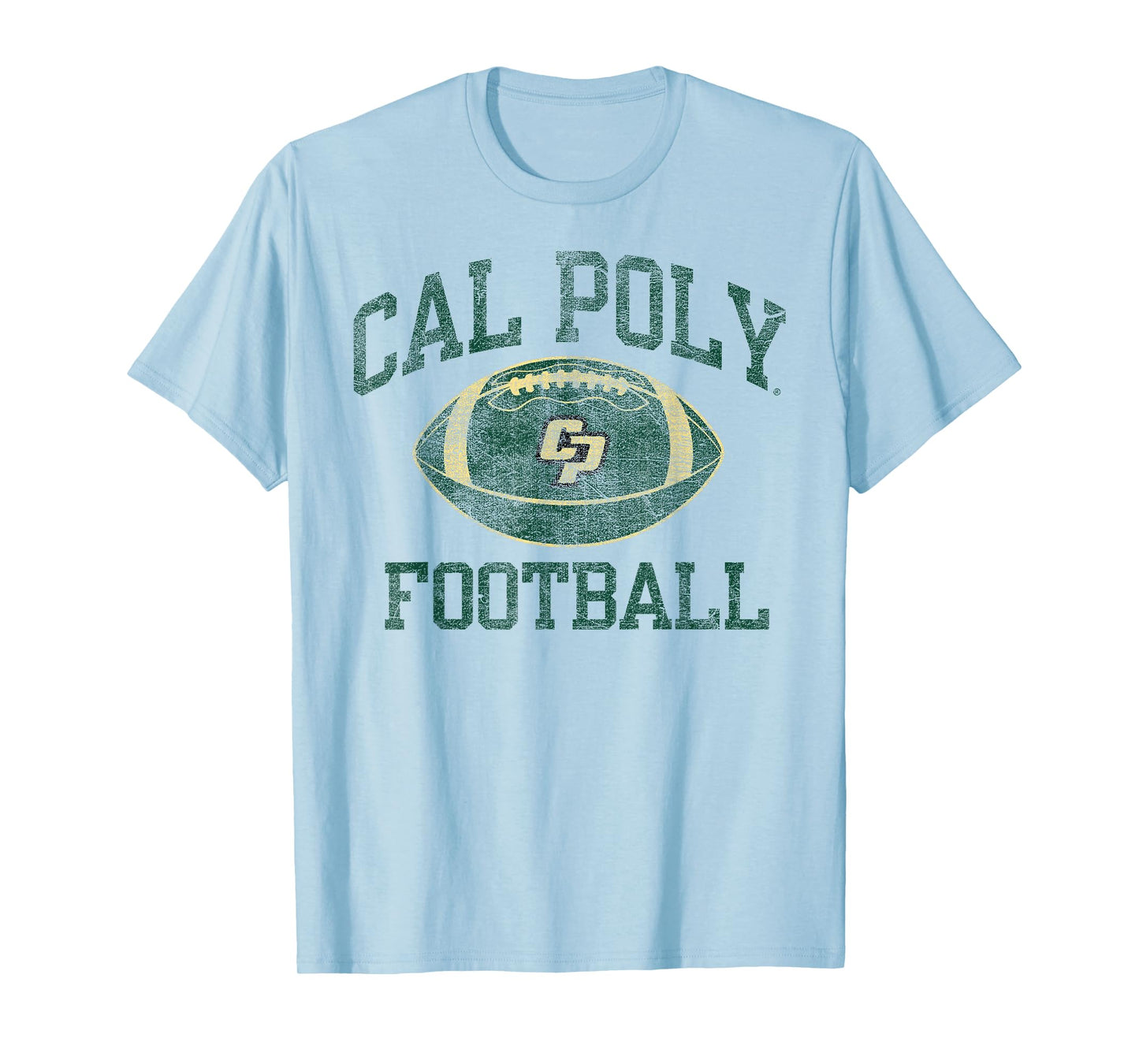 Cal Poly Mustangs Football Intensity White T-Shirt