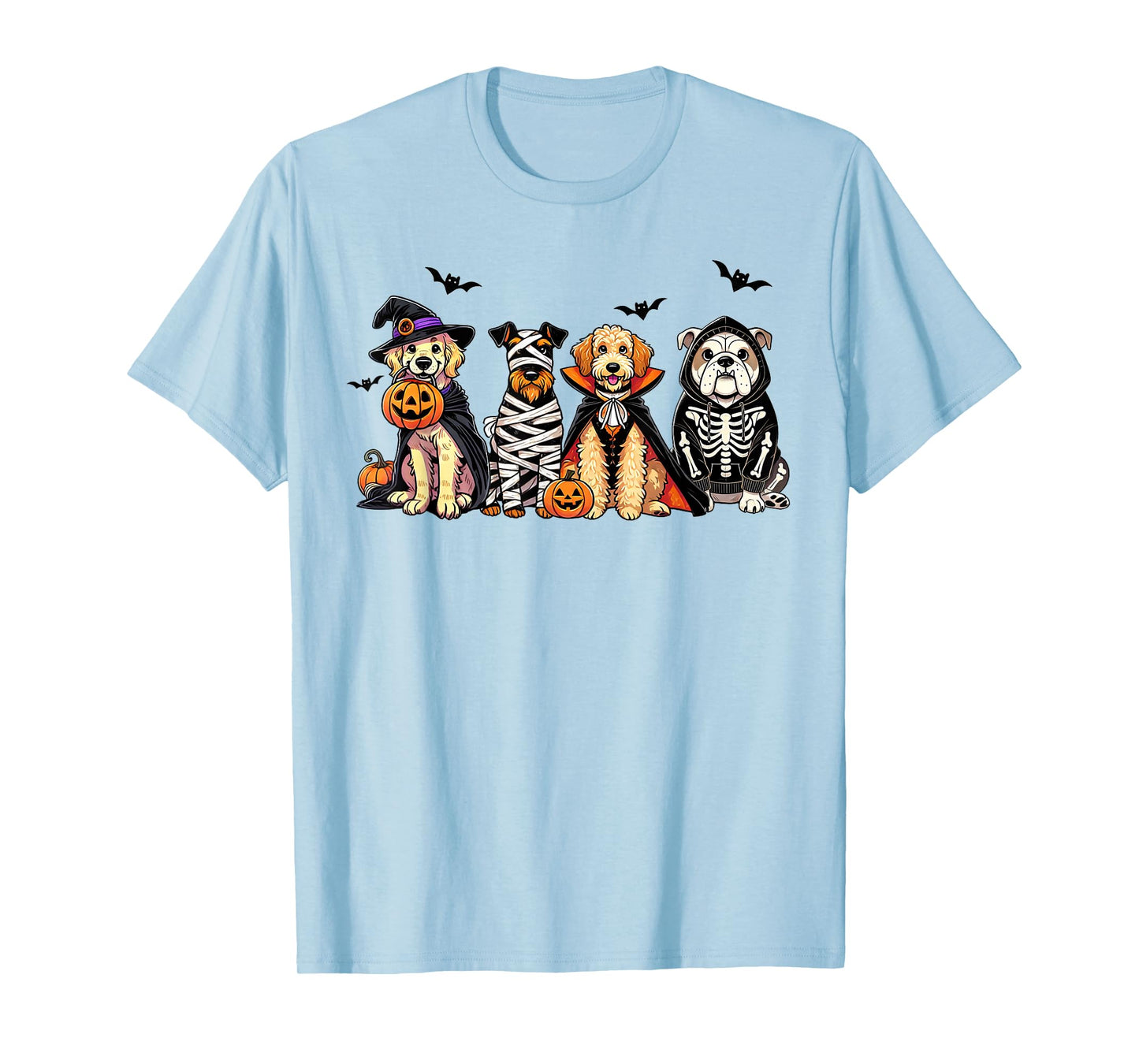 Dog Ghost Cute Dog Dressed As Ghost Funny Halloween Dog T-Shirt