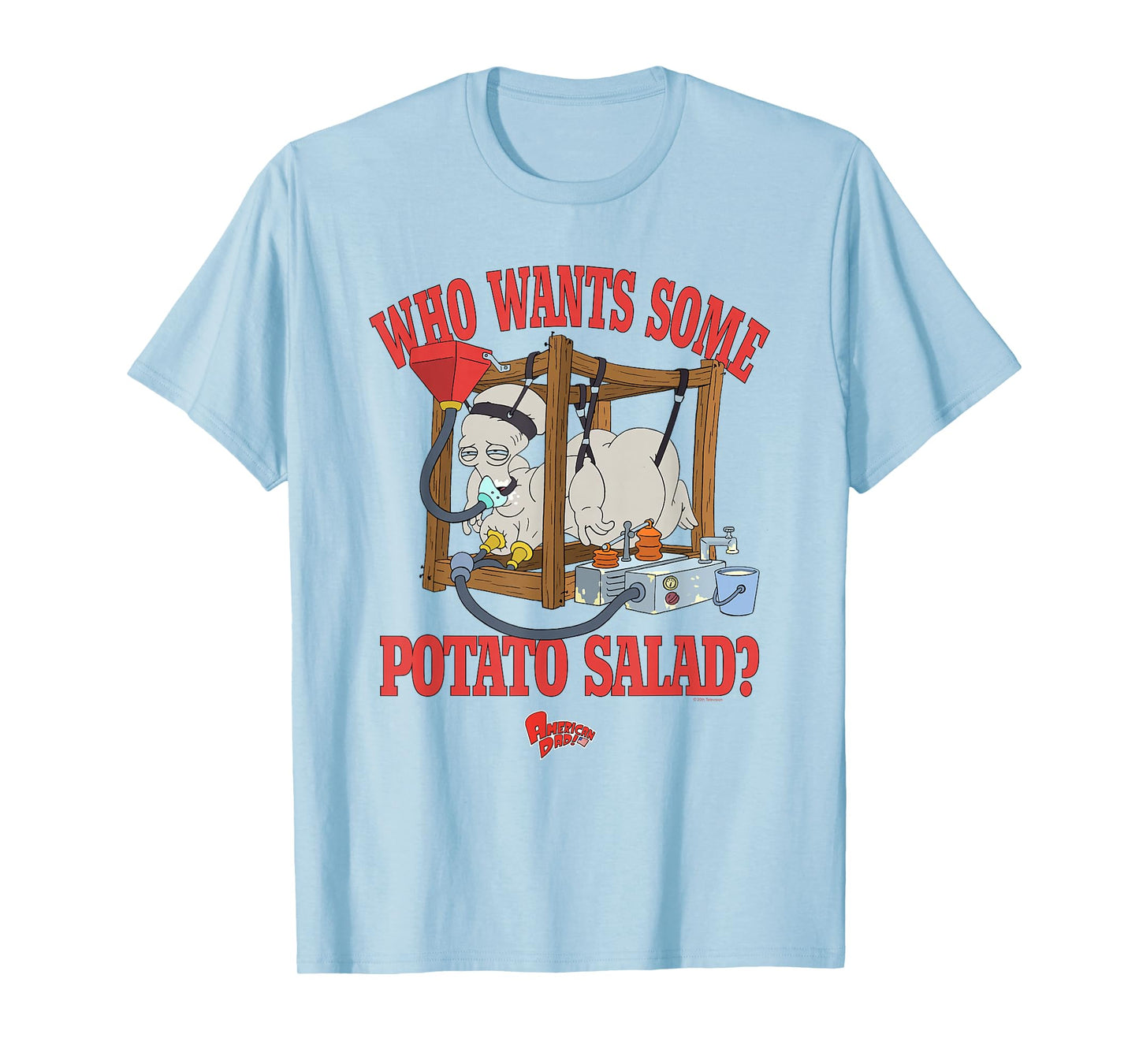 American Dad Who Wants Some Potato Salad Roger Cartoon T-Shirt