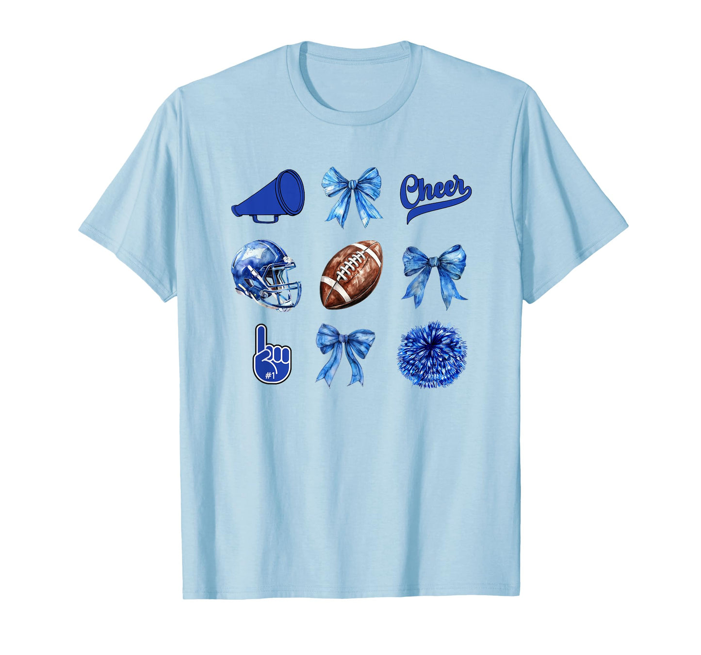 Football Coquette Bow Football Mom Game Day Women Girls Kids T-Shirt