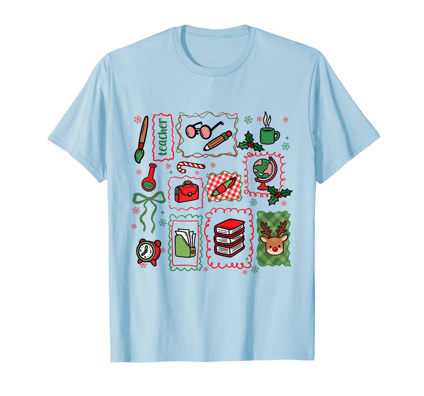 Christmas Teacher Squad Festive Holiday Xmas Teaching Women T-Shirt