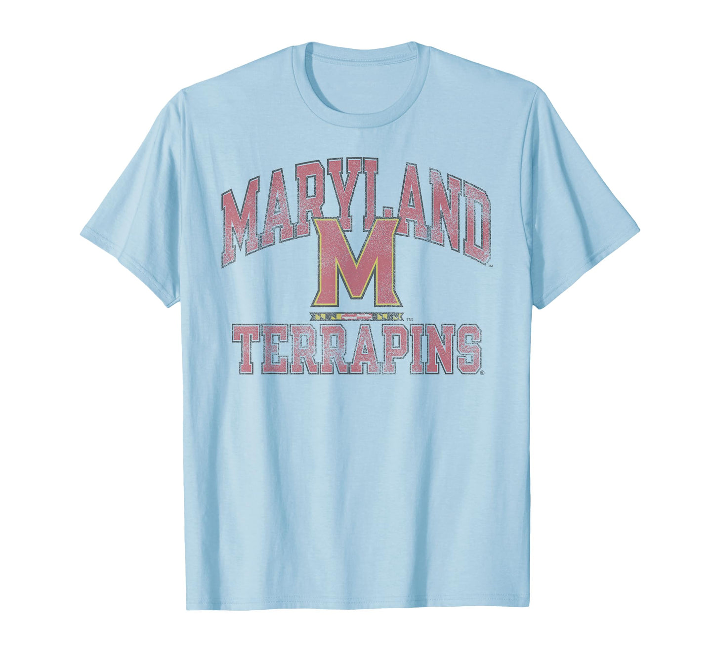 Maryland Terrapins Vintage Worn Gray Officially Licensed T-Shirt
