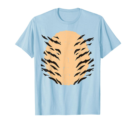 Halloween Tiger Tummy Funny Animal Costume Men Women Kids T-Shirt