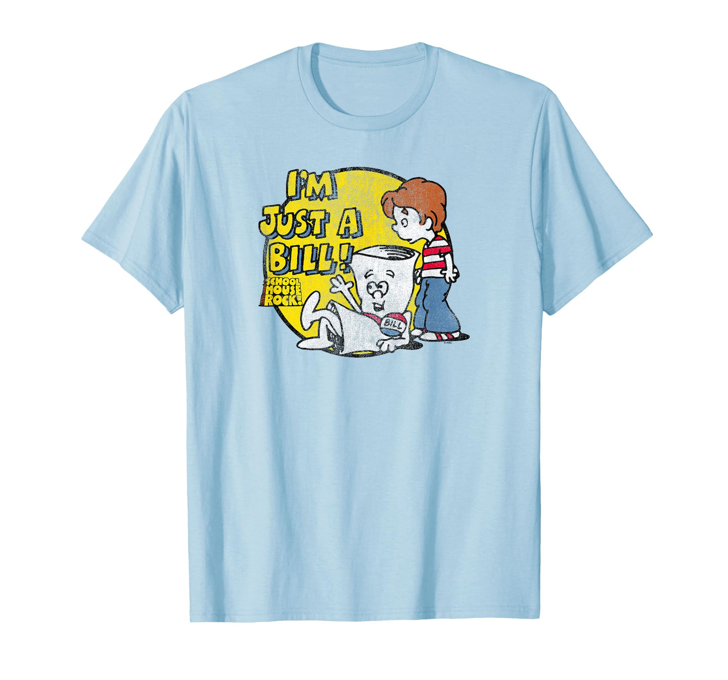 Schoolhouse Rock I’m Just a Bill Round Logo Retro TV Show T-Shirt