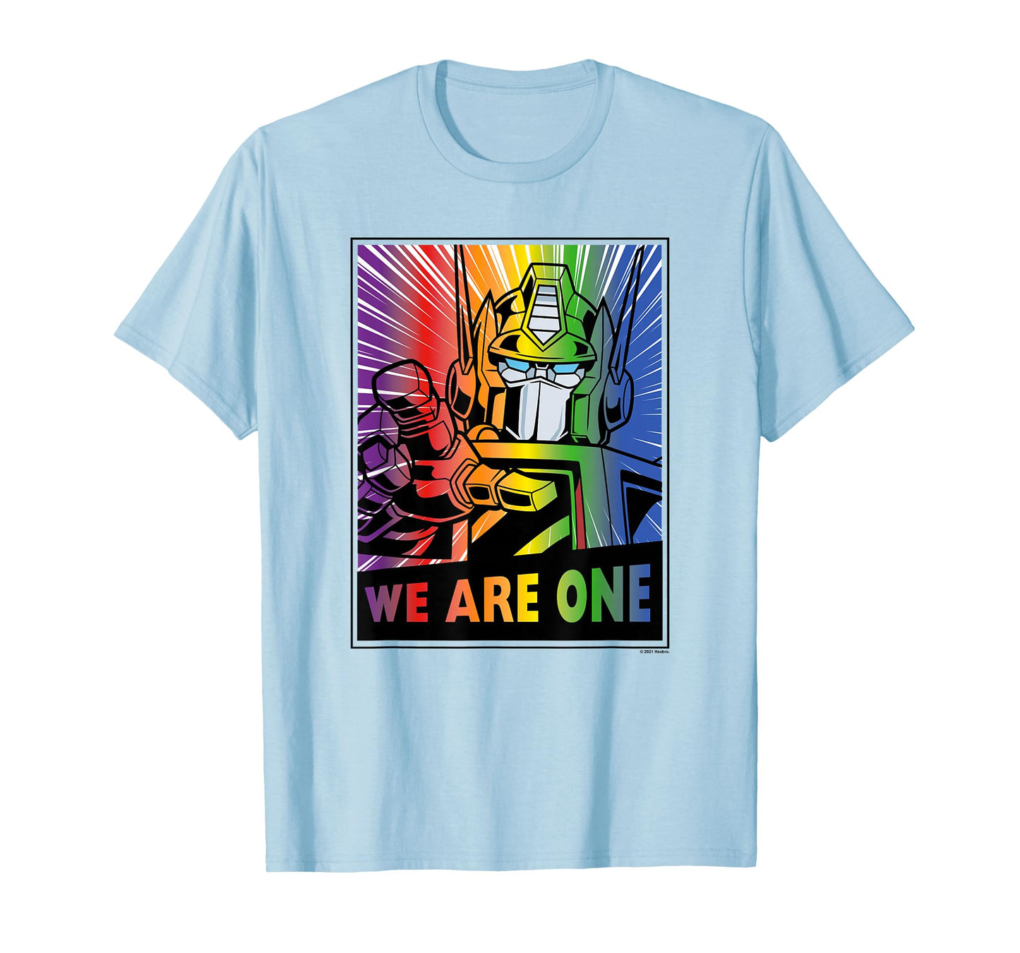 Transformers Pride Rainbow Optimus Prime We Are One T-Shirt