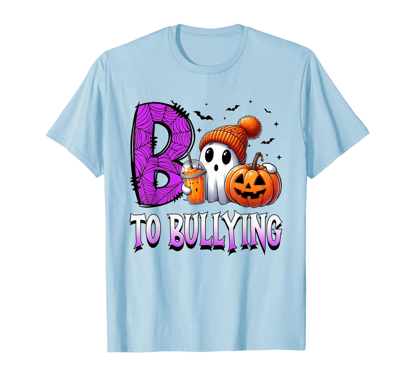 Boo to Bullying Ghost Pumpkin Orange Anti Bully Unity Day T-Shirt