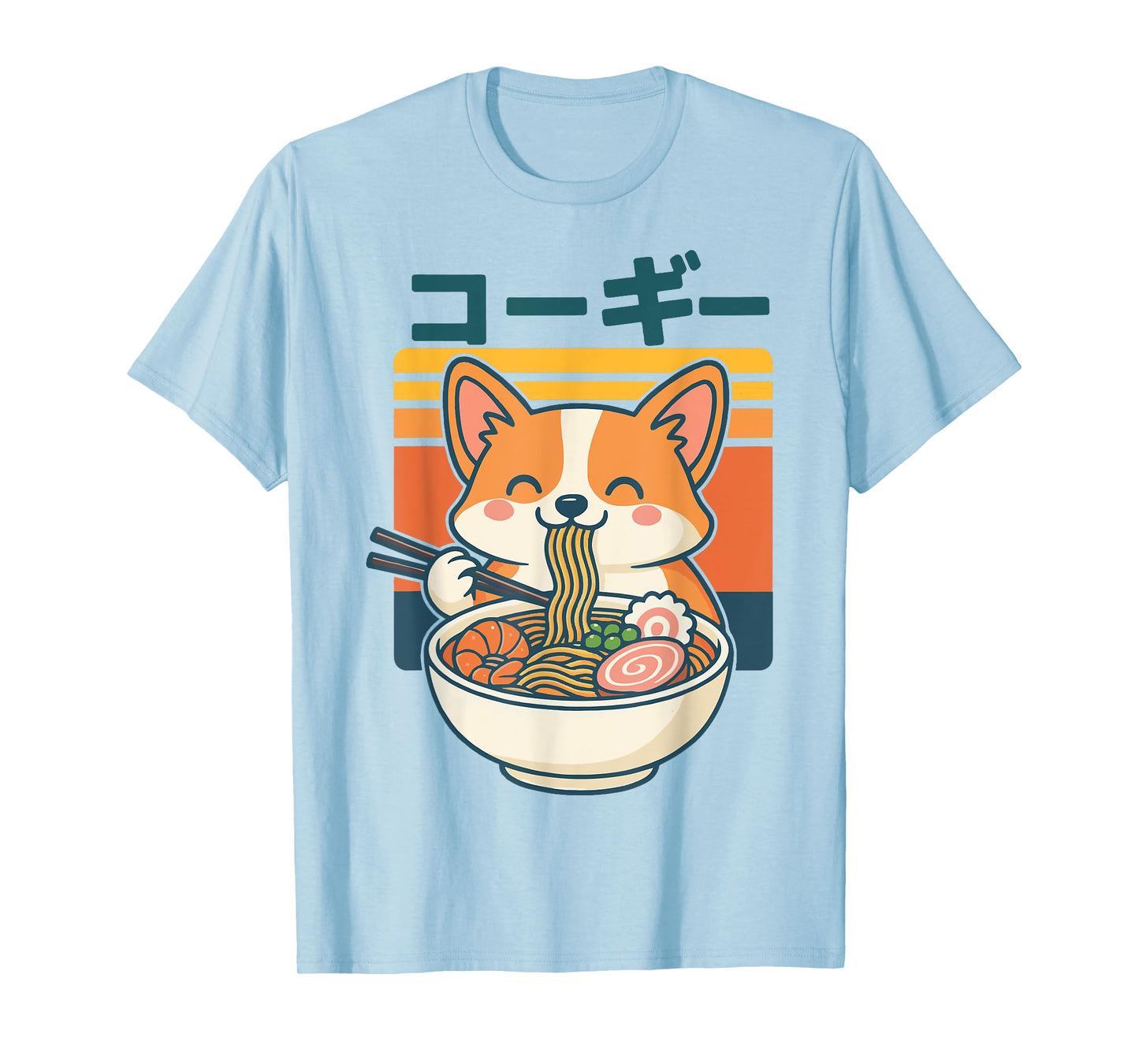 Corgi Eating Ramen T-Shirt