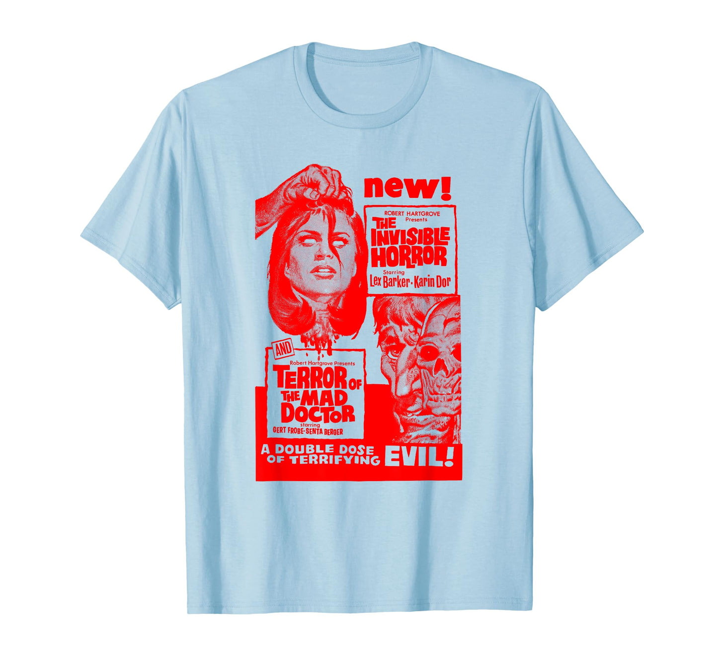 Mad Doctor Terror Halloween Monster Poster Horror Movie T-Shirt