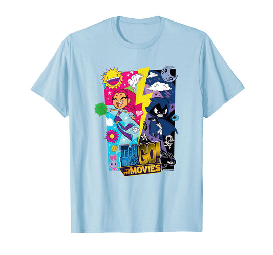 Teen Titans Go! to The Movies Light Dark Starfire Raven Duo T-Shirt