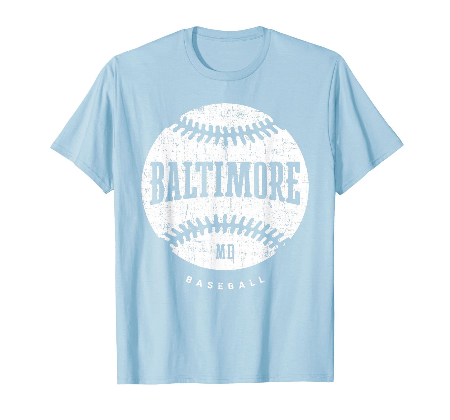 Baltimore Baseball Retro Vintage Design Baseball Lover T-Shirt