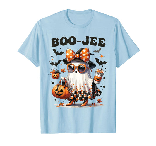 Boujee Boo-JEE Ghost Pumpkin Halloween Ghost Spooky Season T-Shirt
