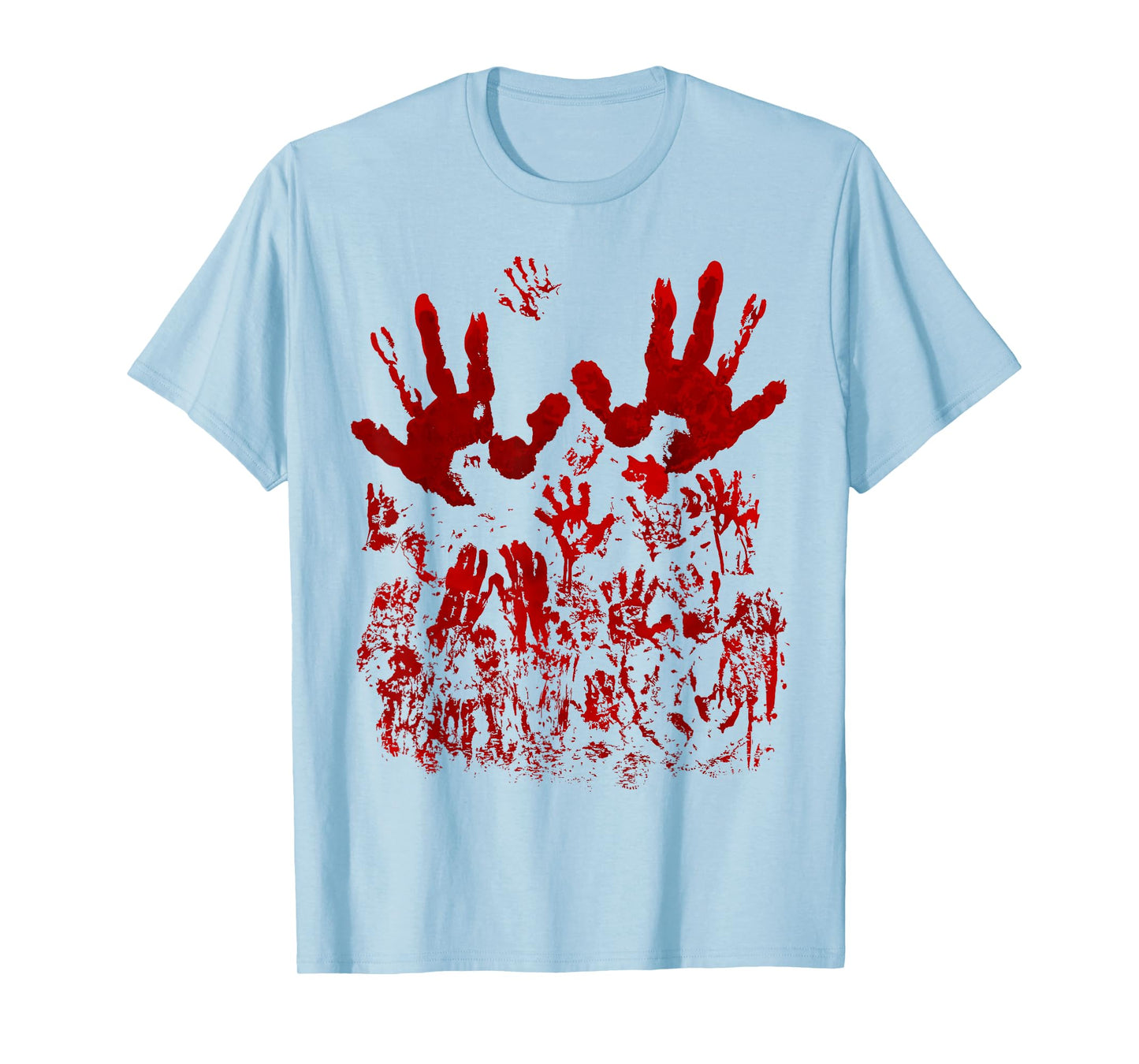 Blood Splatter Shirt Bloody Shirt Handprint Horror Zombie T-Shirt