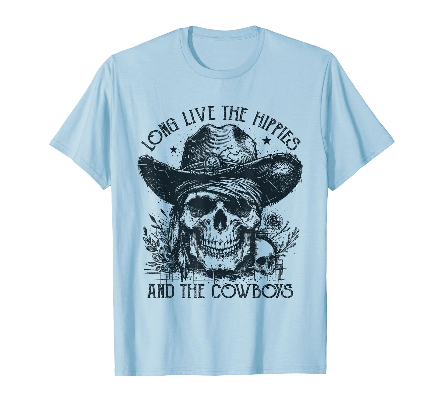 Long Live The Hippies And The Cowboys Country T-Shirt