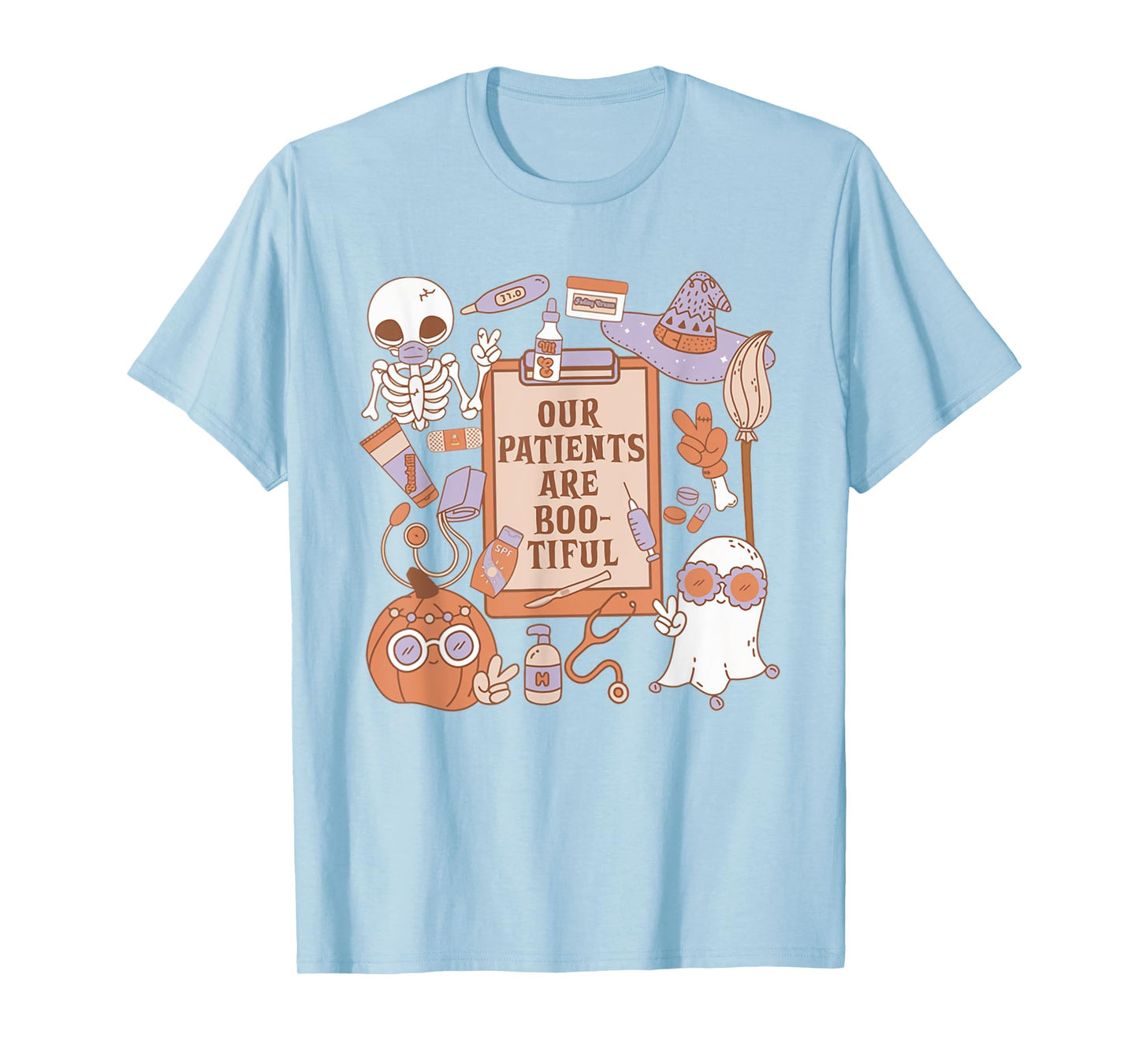 Women Dermatology Halloween Ghosts Our Patients Are Bootiful T-Shirt