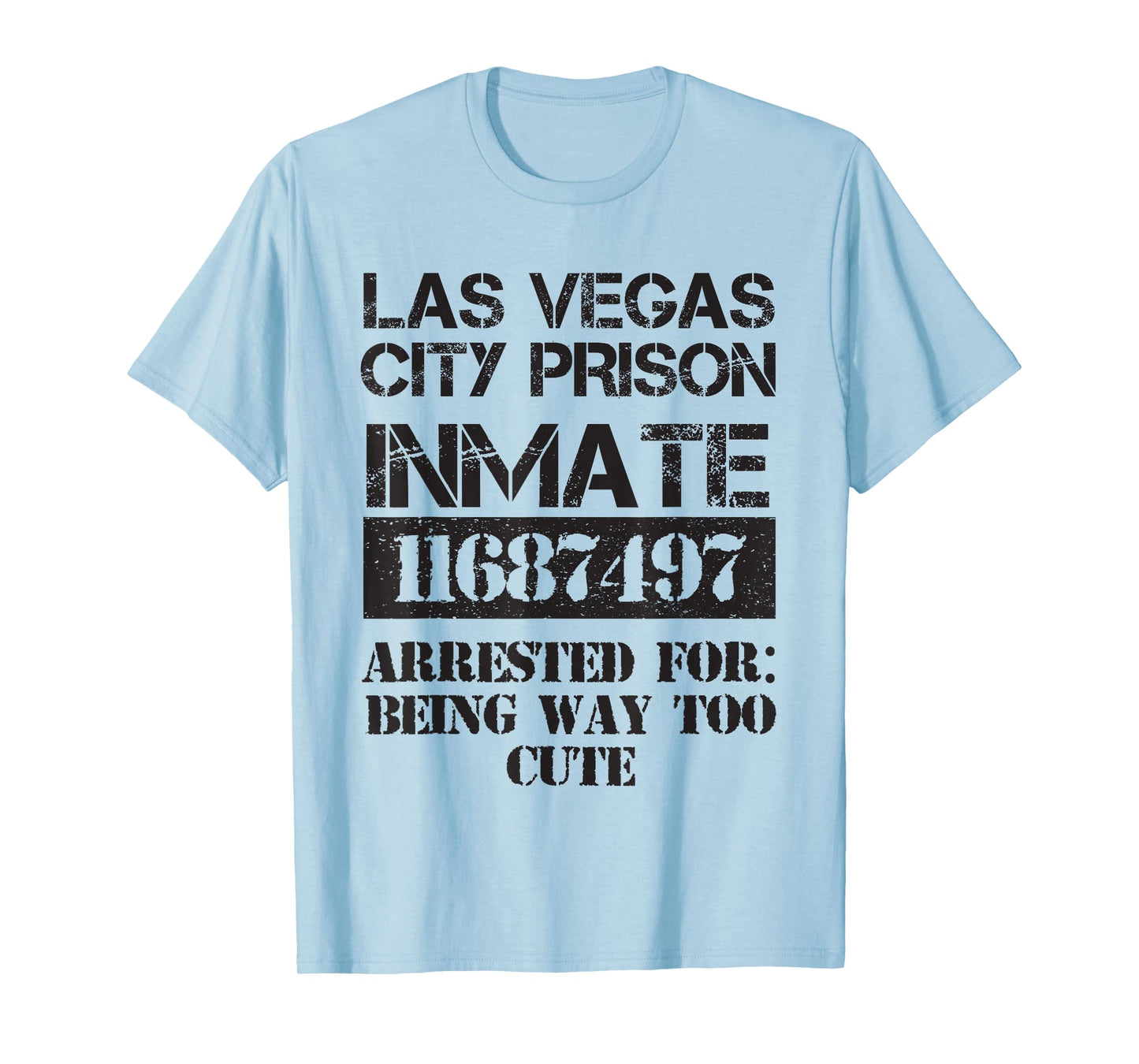 Funny Halloween Las Vegas City Prisoner Costume T-Shirt