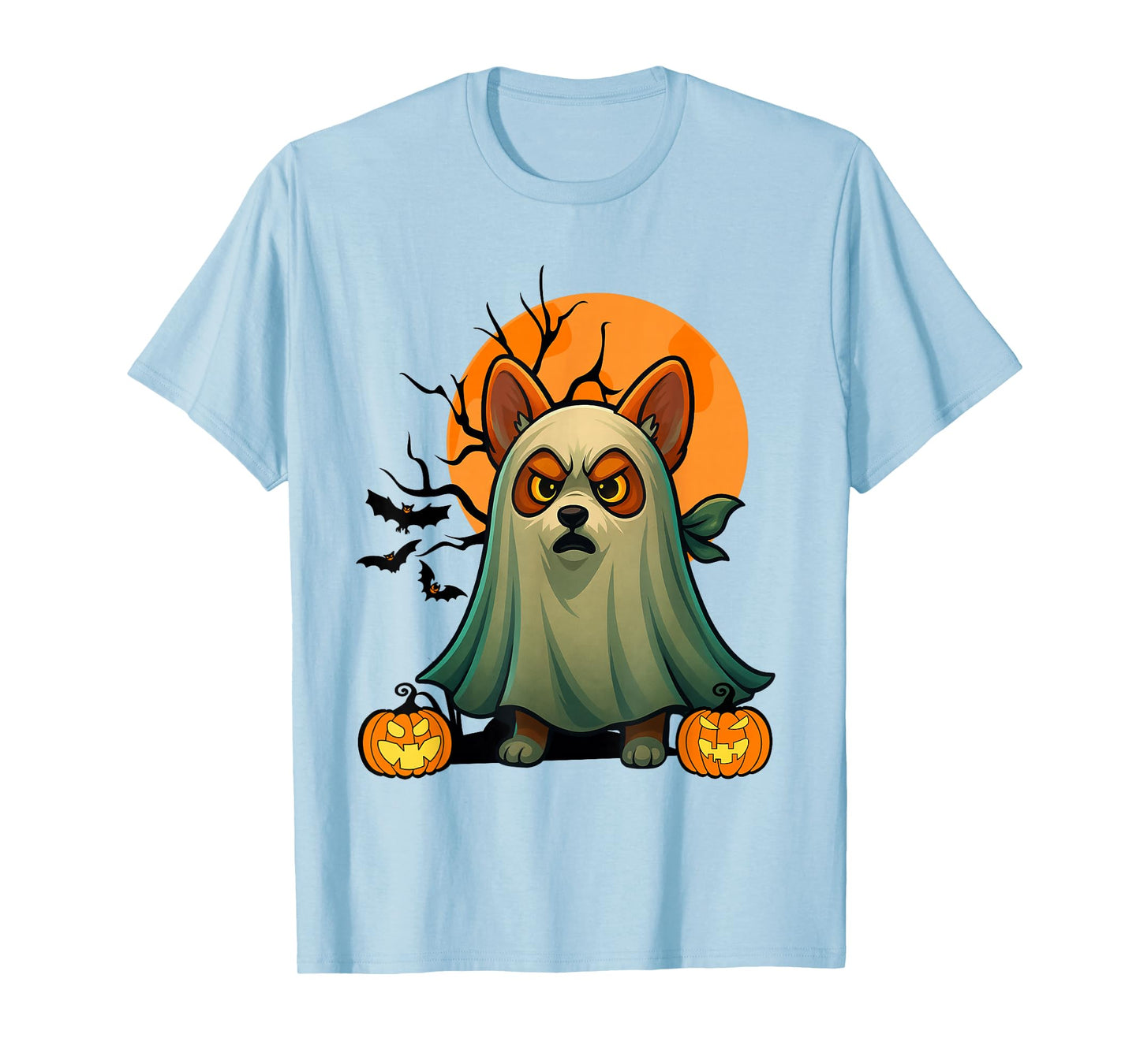 Corgi Ghost Pumpkin – Spooky Cute Halloween Dog Lover T-Shirt
