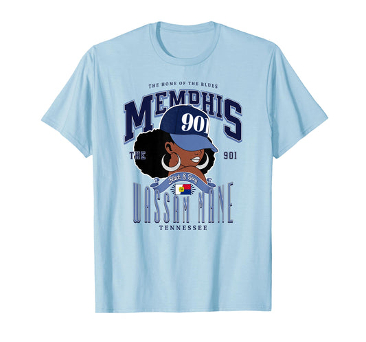 901 Area Code Memphis TN Unapologetically Melanated T-Shirt