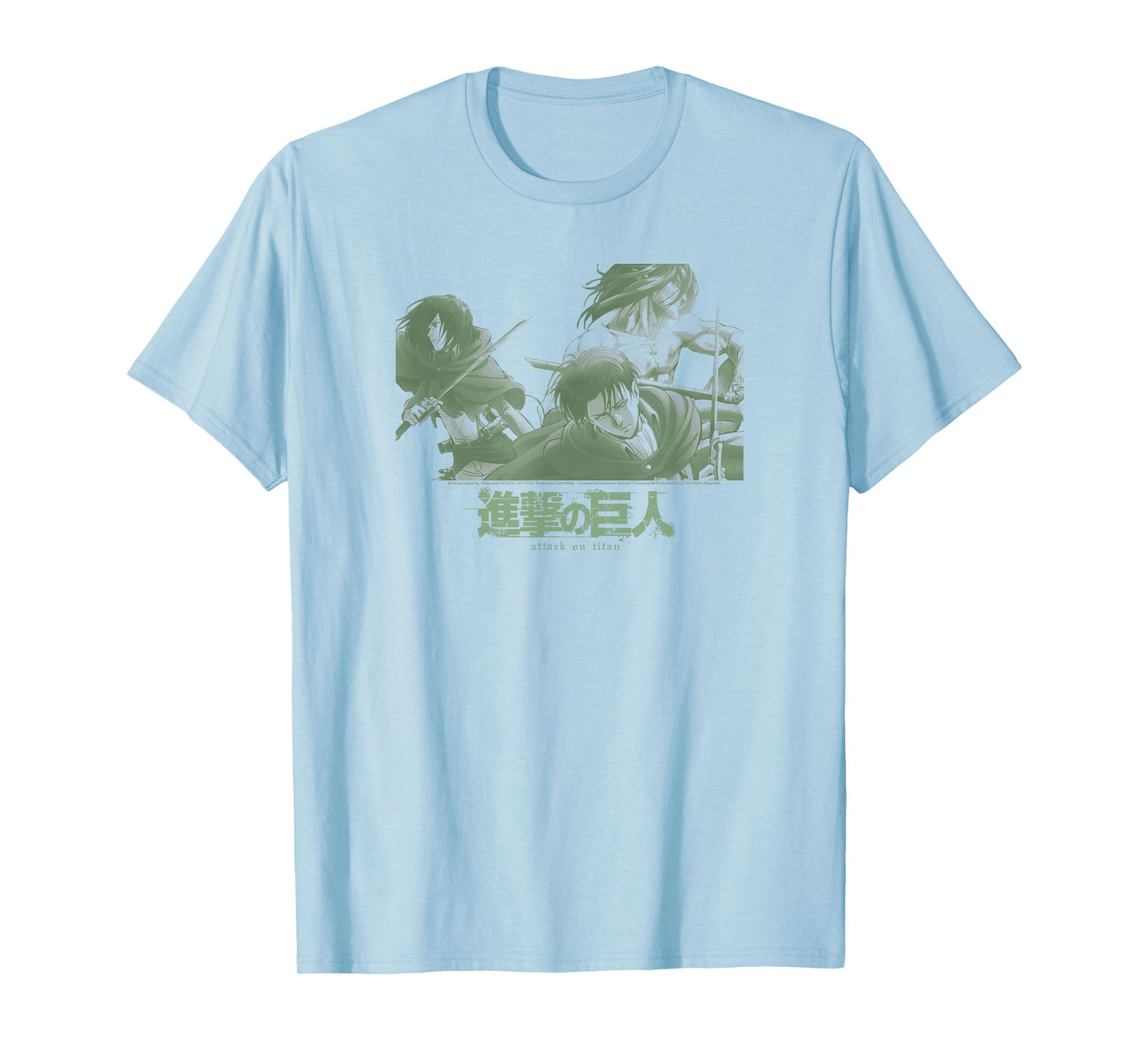 Attack on Titan Season 2 Sage Silhouette Show Scene Anime T-Shirt