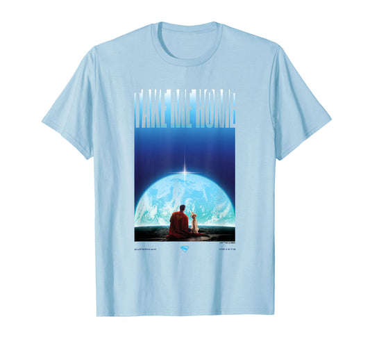 Superman (2025 Movie) Superman Krypto Earth Vertical T-Shirt