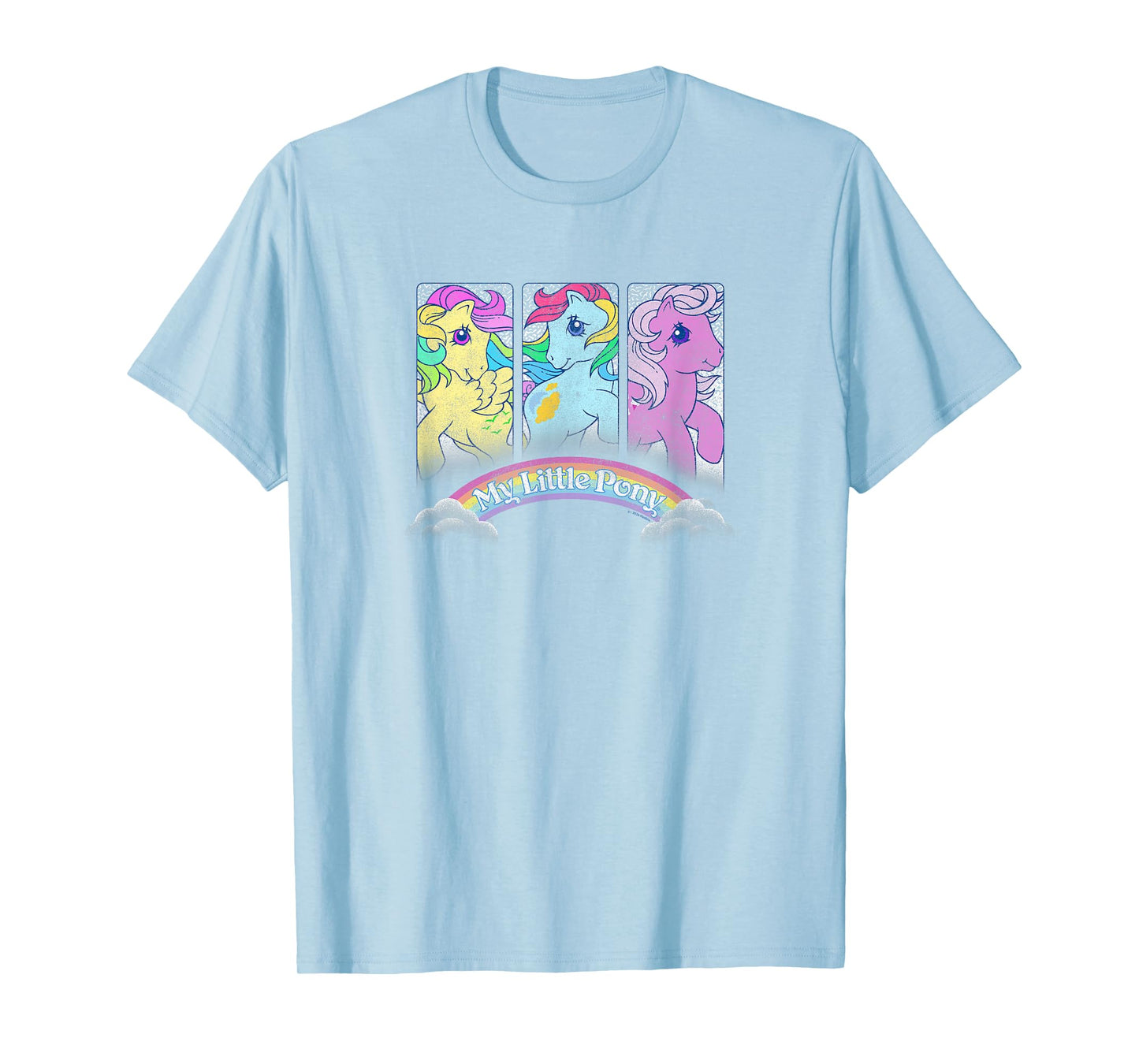 My Little Pony Classic Group Shot Retro Rainbow Box Up T-Shirt