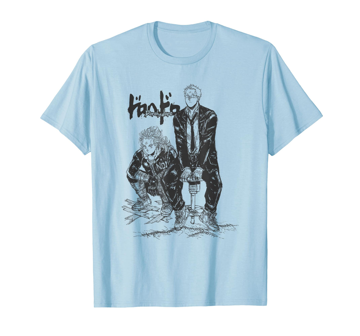 Dorohedoro Shin and NOI Logo Sketch Manga T-Shirt