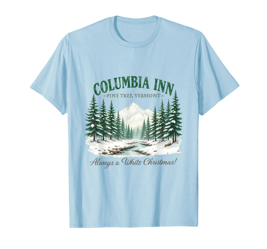Columbia Pine Tree Vermont Xmas Winter Vintage Christmas T-Shirt