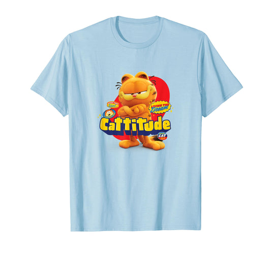 The Garfield Movie Cattitude Sassy Garfield Portrait T-Shirt