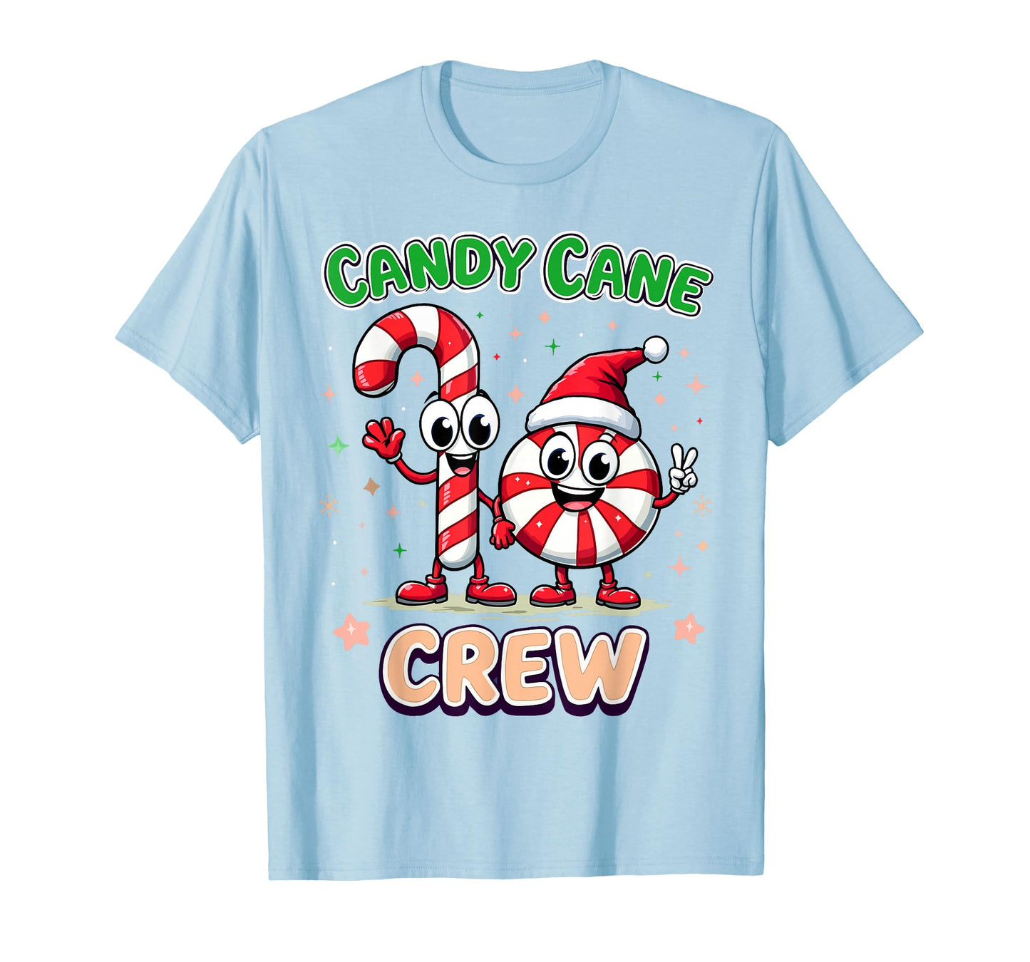 Candy Cane Crew Christmas Xmas Love Candy Boys Girls Kids T-Shirt