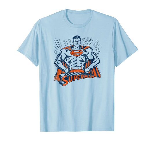 Superman Vintage Stance T Shirt T-Shirt