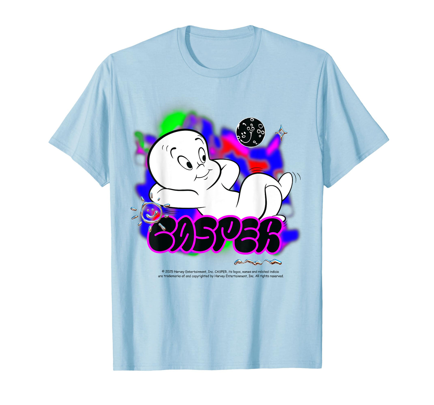 Casper Movie Vibrant Neon Style T-Shirt