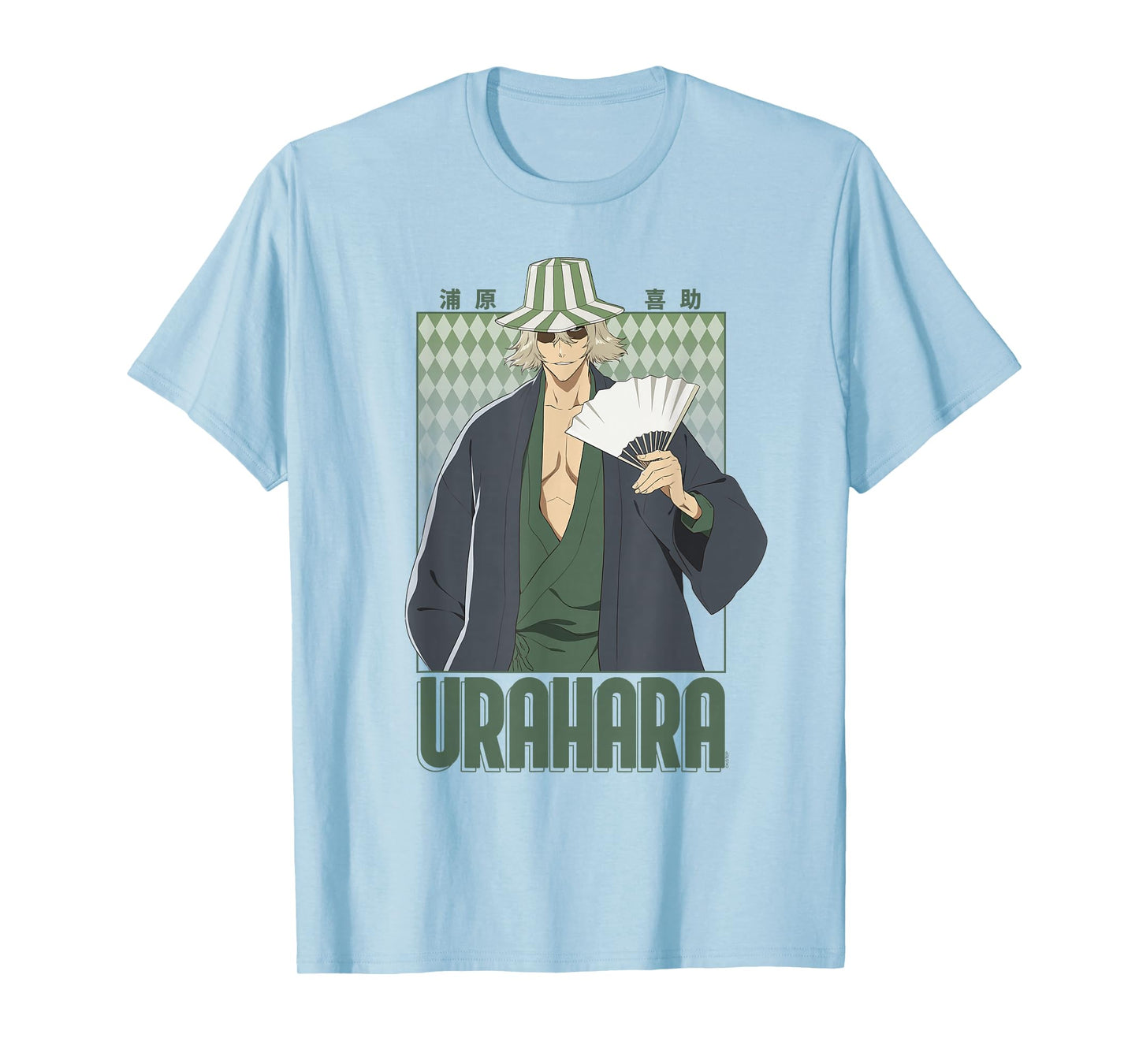 BLEACH Thousand Year Blood War Urahara Diamond Pattern Anime T-Shirt