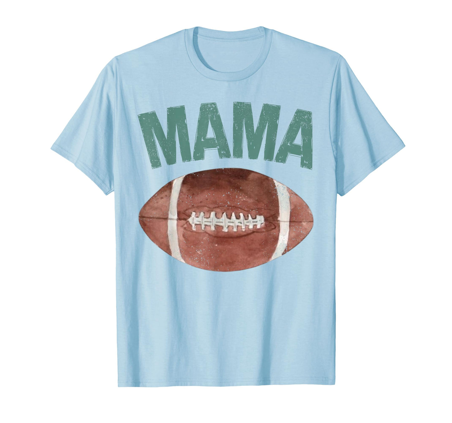 Mama of The 1 Year Old Football 1st Year Down Birthday Party T-Shirt