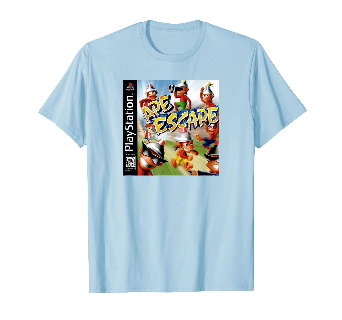 PlayStation Ape Escape PS1 Video Game Cover Art T-Shirt