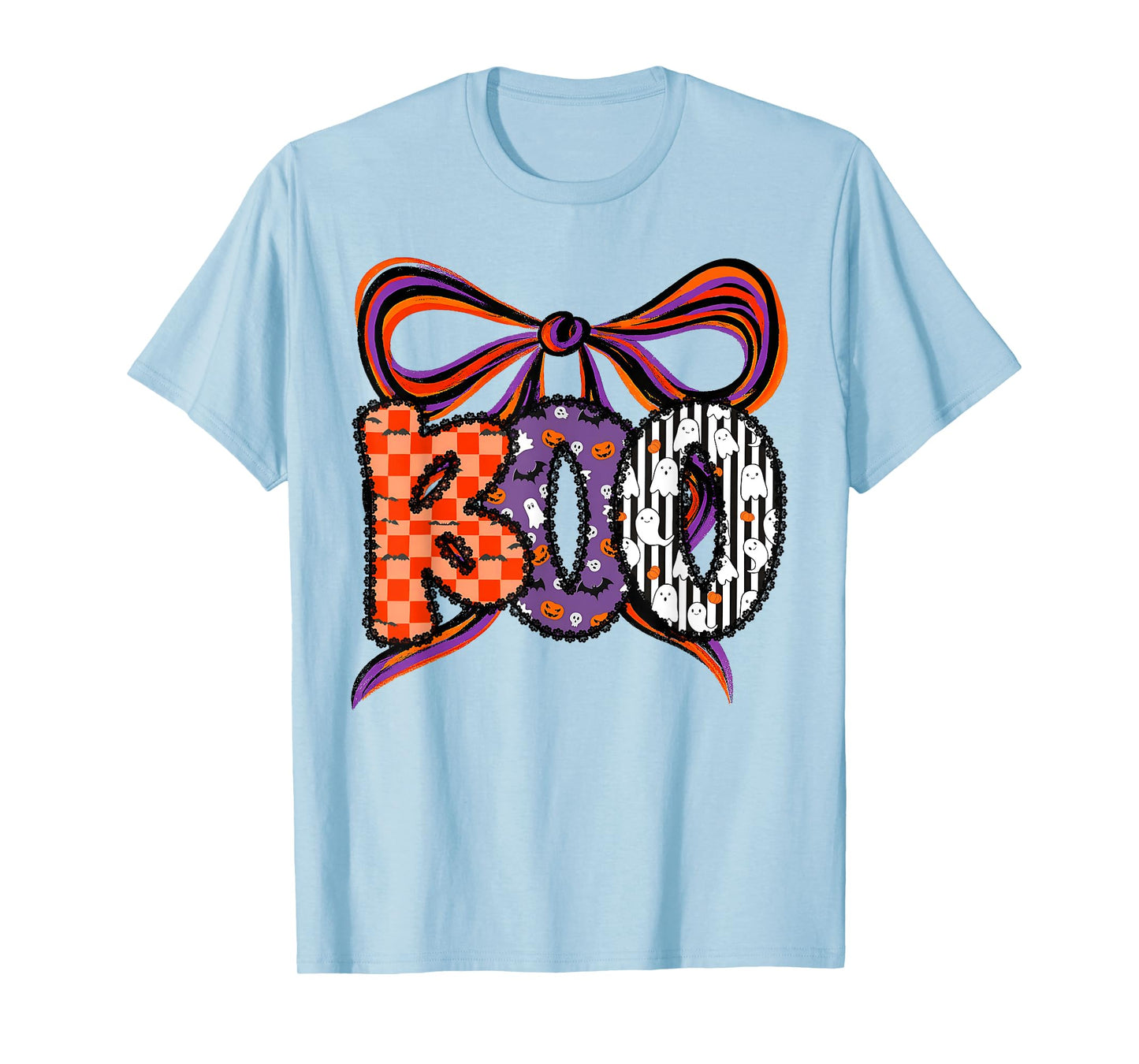 Halloween Boo Coquette Bow Funny Ghost Spooky Trick Or Treat T-Shirt