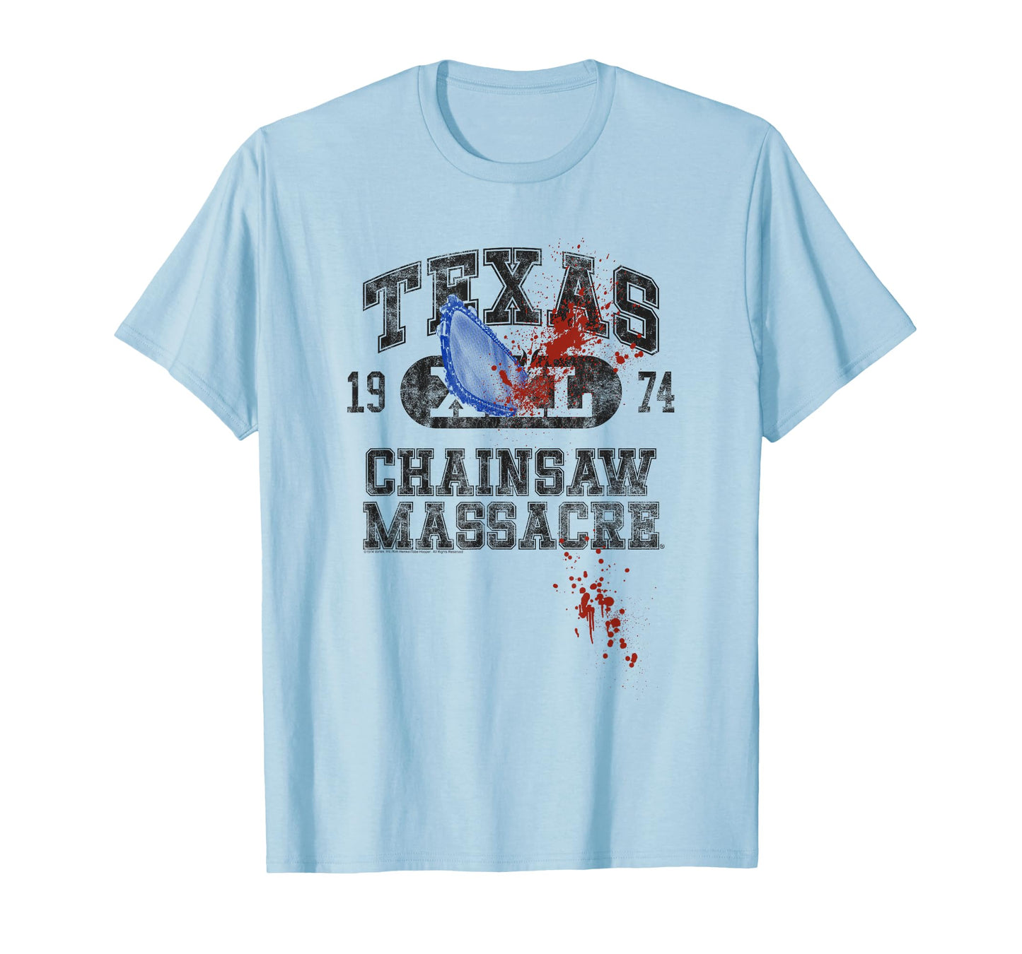 The Texas Chainsaw Massacre Athletic Logo with Chainsaw T-Shirt