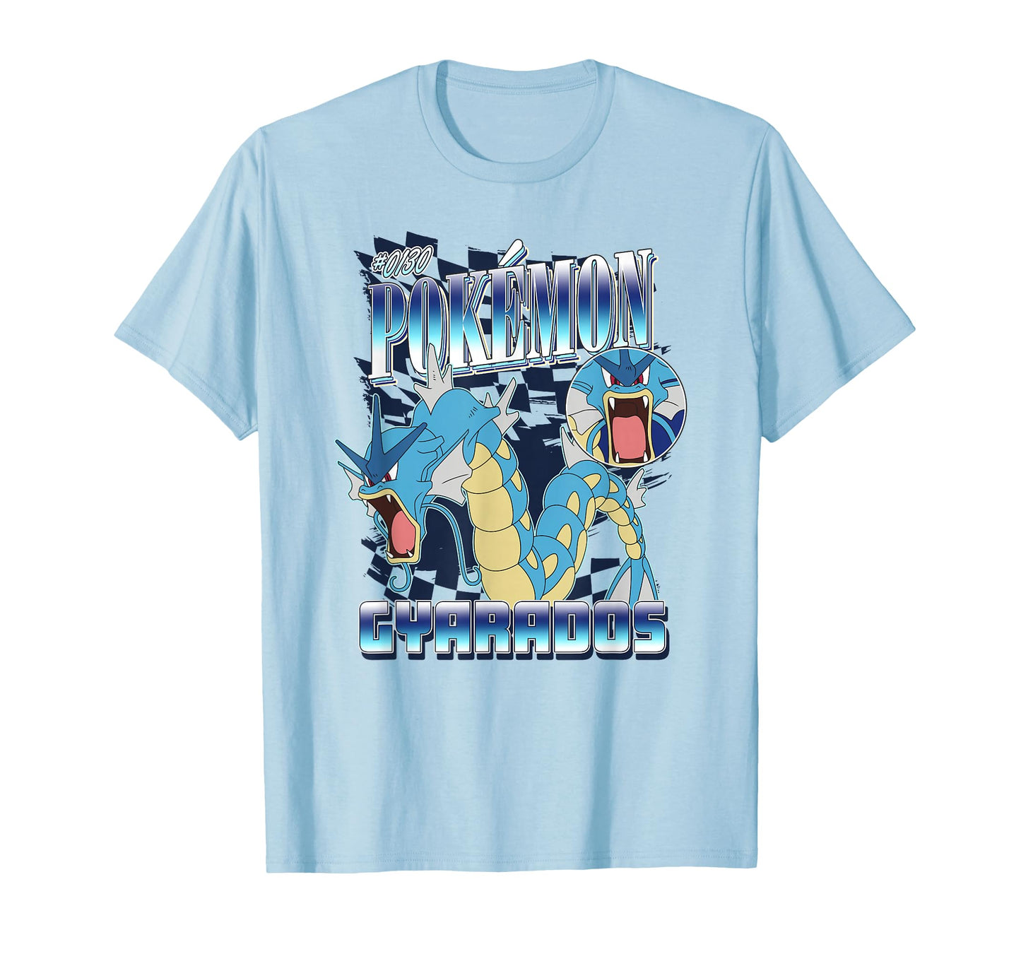 Pokémon Epic Gyarados Retro Montage Big Chest Logo T-Shirt