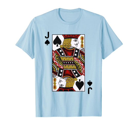 Jack of Spades Tshirt Blackjack Cards Poker 21 J Tee shirt T-Shirt