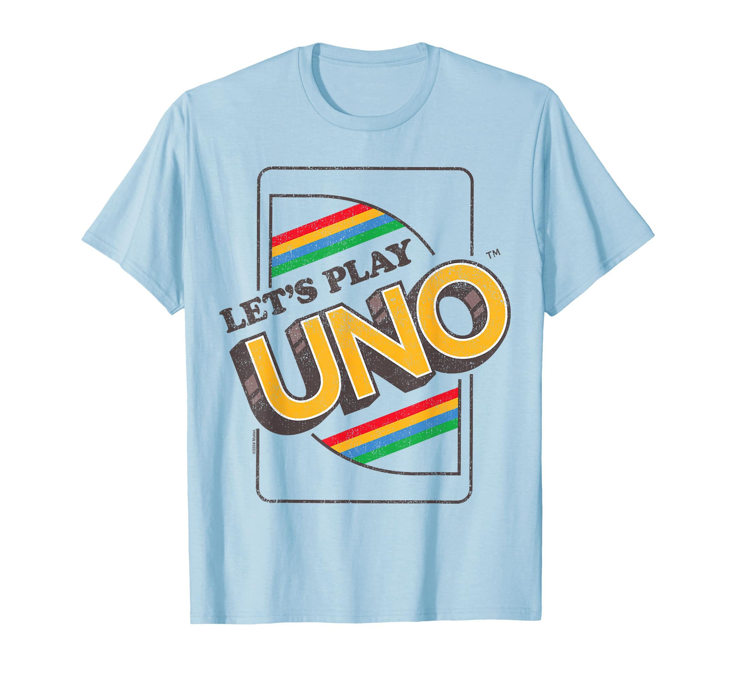 UNO Let's Play Rainbow UNO Card T-Shirt