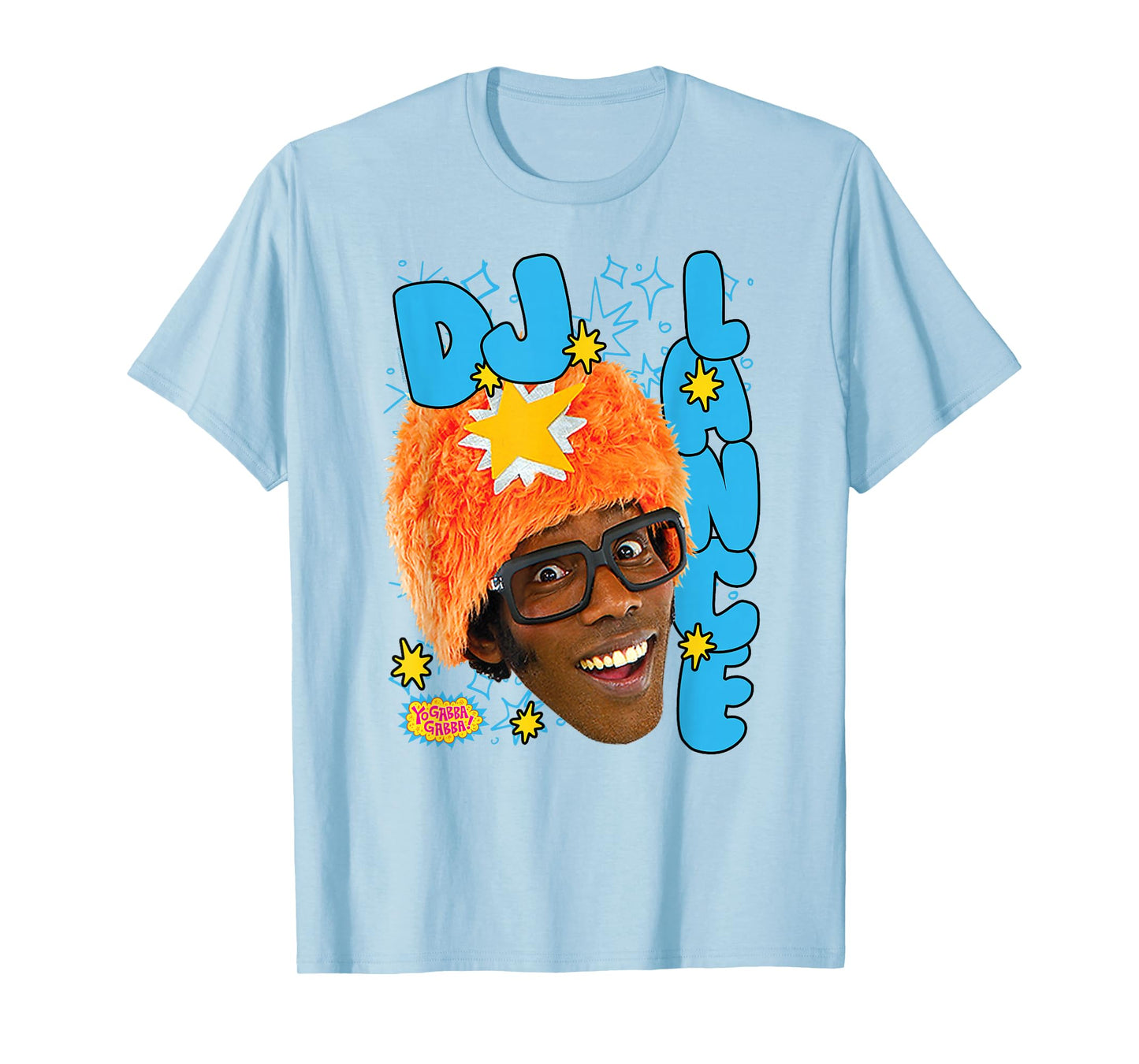 Yo Gabba Gabba! DJ Lance Photo Bubble Letters TV Show T-Shirt