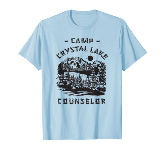 Summer Crystal Camp Halloween Retro 1980 Clear Lake Friday T-Shirt