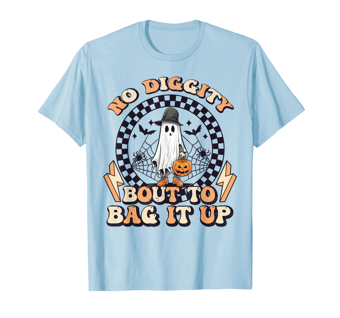 No Diggity Bout To Bag It Up Ghost Halloween T-Shirt