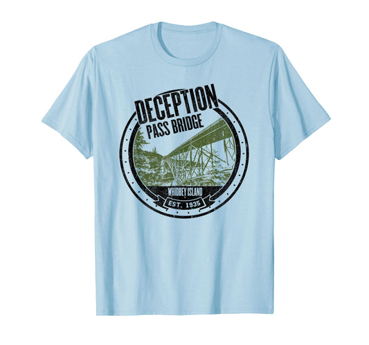 Deception Pass Bridge Whidbey Island T-Shirt Washington Tee T-Shirt